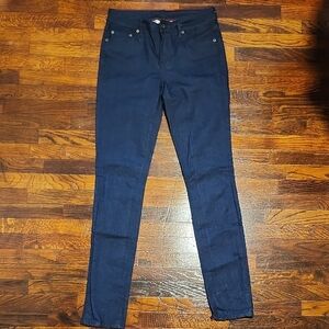 Raleigh Denim $225 Surry Women's Skinny Jeans Dark Indigo 34 Inch Inseam Size 28